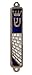 TALISMAN4U Jewish Mezuzah Case with Scroll Jerusalem Western Wall Torah Crown Design Silver Tone Enamel Israel Door Mezuza 3.5 Inch