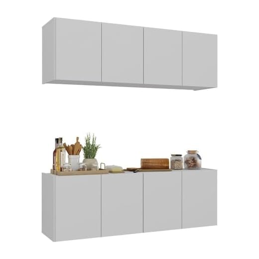 Kit Armário de Cozinha e Balcão 4 Portas Multimóveis Mp2161 Branco