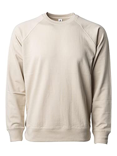 Independent Trading Co. - Icon Lightweight Loopback Terry Crewneck Sweatshirt - SS1000C - 2XL - Sand2