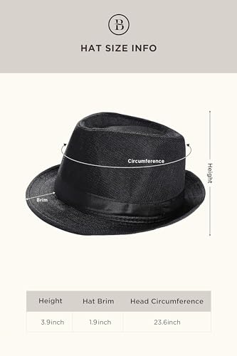 Image of BABEYOND 1920s Mens Gatsby Gangster Vest Costume Accessories Set Fedora Hat