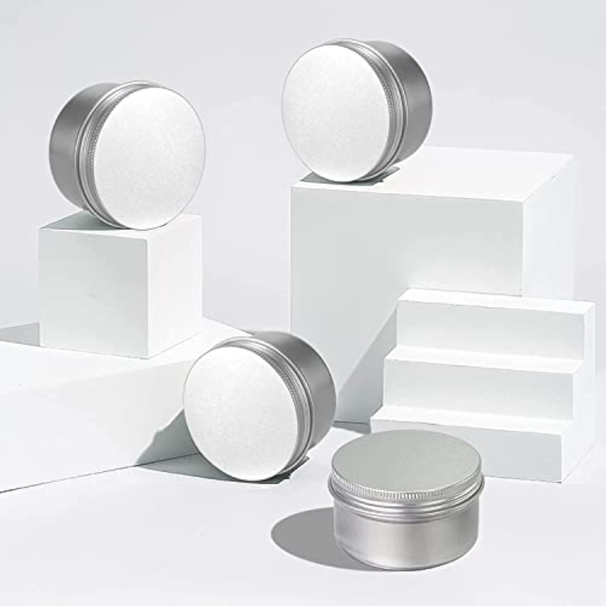 60ml Aluminium Cosmetics Container Jar, Pack of 3