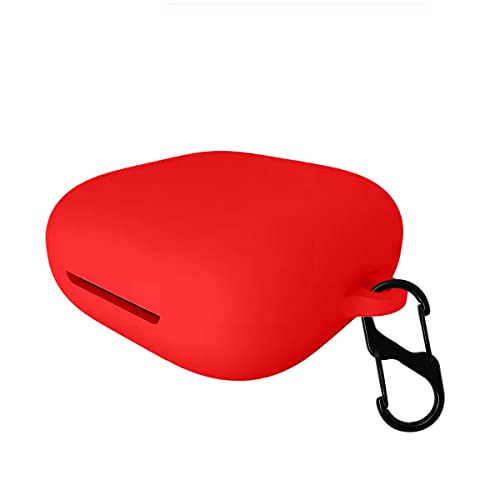 Image of KACA Protective Shockproof Silicone Cover Case with Buckle Compatible with Oppo Enco W51 (Red)