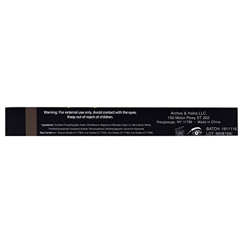 Arches & Halos Duo Luxury Brow Powder - Two-for-One Versatile Compact Powder - Get Full, Defined Brows - Vegan and Cruelty Free Makeup - Charcoal - 0.88 oz