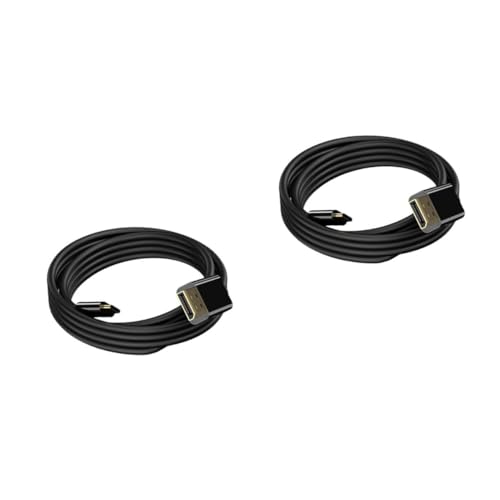 DIYEAH 2 Piezas Cable Type C Conector Adaptador para de Tv Cable Negro de Compatible con Dispositivos USB C y Televisores