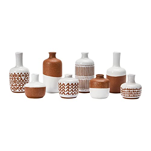 Main + Mesa Stoneware Vases, Set Of 8 #TOP4
