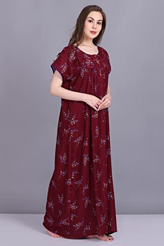Image of Women's Alpine Mix Print Maxi Nightgown