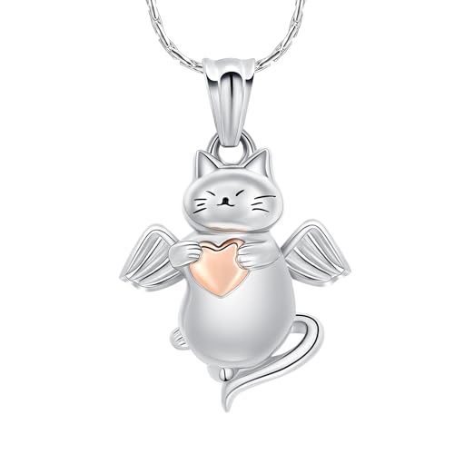 Petit médaillon pour deuil et collier urne pour cendres de chat