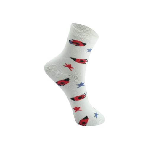 Image of Kids Boys Socks - Printed Cotton Kids Socks | Soft & Comfortable Sock for Boys | Durable Boy Sock for Everyday Wear- Pack of 5
