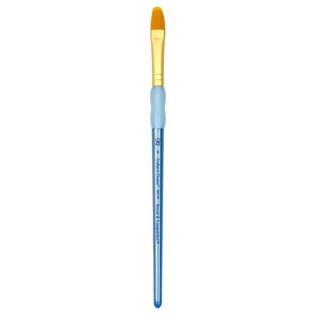 Royal Brush Crafter's Choice - Pincel de Taklon (tamaño 6), Color Dorado