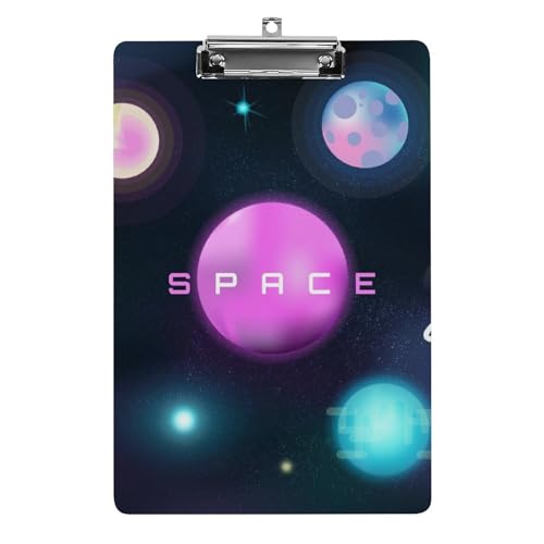 Planchettes à pince Univers Planète A4 pour vos réunions et chantiers