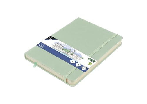 Image of Kangaro Art Sketchbook A5 Mint PU Hard Cover 80 Sheets 140 g Cream Paper