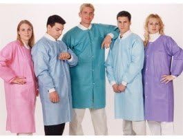 PT# -3660CBL PT# # 3660CBL- Coat Extra-Safe Lab Ceil Blue Three Pocket Large ...