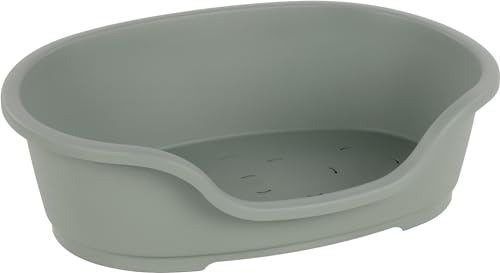 Flamingo Hundebett Tuck – Oval Grün | Größe M (70 × 47 × 22 cm) | Praktisch, Stilvoll & Leicht zu Reinigen!