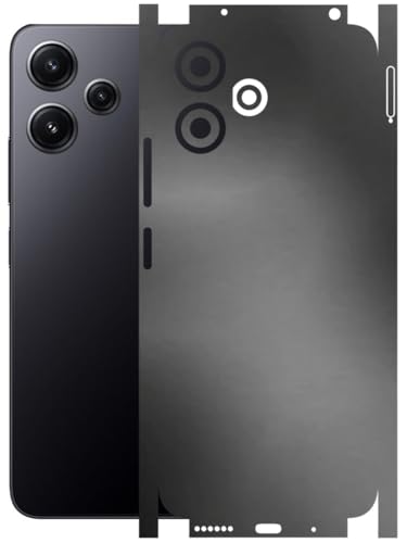 Image of AtOdds - Full Body Back Screen Guard Protector Film - Lamination Wrap Skin Sticker Compatible with Poco M6 PRO (5G) | Scratchproof Matte Finish (Metallic Grey)