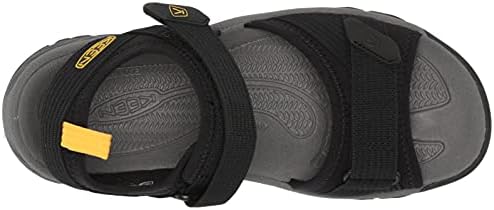 KEEN mens Targhee 3 Open Toe H2 Sport Sandal, Black/Yellow, 10 US | Image 4