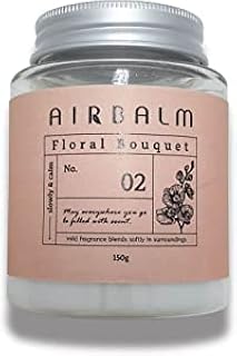 Air Balm Odor Eliminator, Solid Air Fresher, 1 Pack, 5.3 oz. Lasts 90 Days for Room, Kitchen, Bathroom and Wardrobe, BABY POWDERScent (Floral Bouquet)