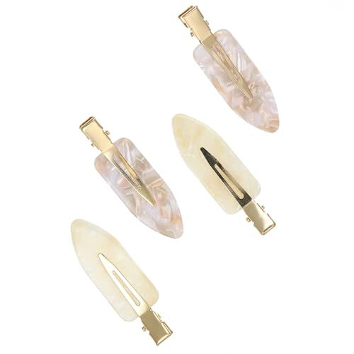 L. Erickson Tango Pinch Clip, 4 Pack Allure Pink Ivory Multi, Cute Styling Hair Clips