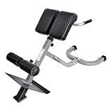 Valor Fitness CB-13 Adjustable Roman Chair/Back Extension Bench Hyperextension Machine Lower Back Exercise Equipment for Back Workout and Ab Bench
