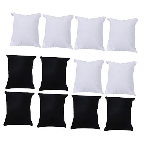 NAMOARLY 20Pcs Watch Pillows for Jewelry Display Black White Cushions for Bracelets Watches for Showcases Display Trays and Collectors Versatile Accessories for Home Shops