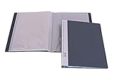 10x Sichtbuch mit 10/20 / 30/40 Sichthüllen in versch. Farben, Präsentationsmappe mit Klarsicht-Hüllen, Sichthüllenbuch, Portfoliomappe, Angebotsmappe (grau, 10 Hüllen)