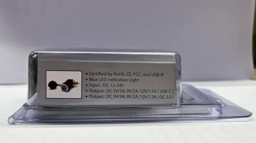 Cliff Top Ładowarka USB 36 W PD USB-C i QC 3.0 Motorcycle DIN (Hella), kompatybilna z motocyklami BMW (krótki kąt)