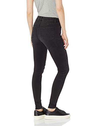 Amazon Brand - Daily Ritual Women's Mid-Rise Skinny Jean, Gunmetal, 25 (0) Short