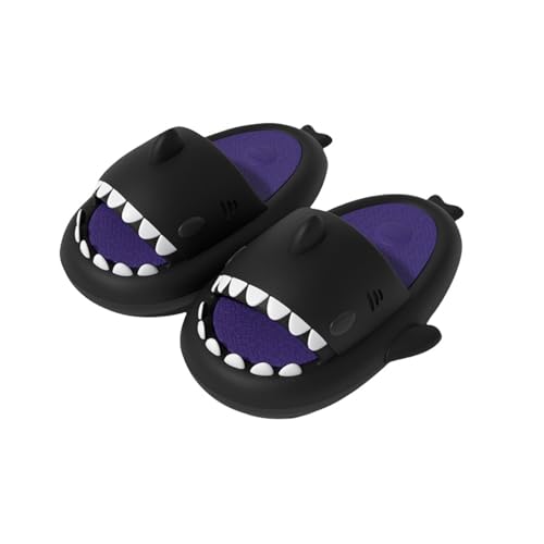 Generic Unisex Shark Slides, Novelty Cloud Shark Slippers Anti-Slip Quick Drying, Cloudy Shark Slides for Men and Women