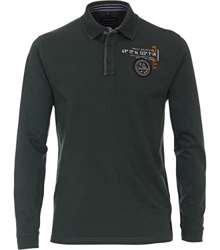 Preisvergleich Produktbild CASAMODA Polo-Shirt Langarm Uni Dunkelgrün M
