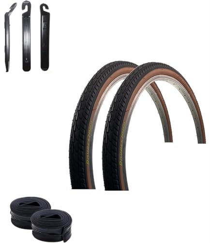 2 x Roverstone 26' Fahrradreifen Fahrradmantel Schwarz Braun 47-559 (26 x...