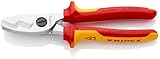 Knipex Kabelschere mit Doppelschneide verchromt