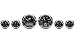 Medallion Premium Bagger POW Gauges for 2004-2013 FLH, FLT models - One Size