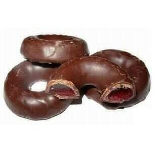 Amazon.com: Bayside Candy Chocolate Raspberry Rings - Dark Chocolate ...