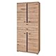 Stella Trading Aktenschrank in Altesche massiv, Old Artisan Oak Optik FSC-Zertifiziert - Moderner Büroschrank mit 4 Türen - 90 x 203 x 38 cm (B/H/T)