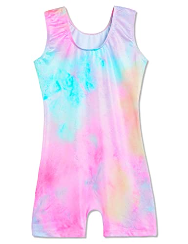 Image of Domusgo Gymnastics Leotards for Girls Sparkly One Piece Biketard Size 1-10Y
