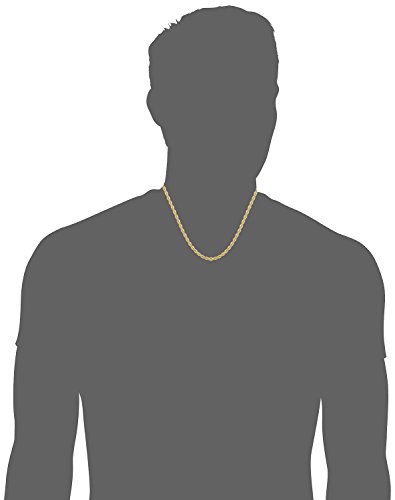 Kooljewelry 14k Yellow Gold Filled 4.2mm Rope Chain Necklace (16, 18, 20, 22, 24, 26, 30 or 36 inch)4