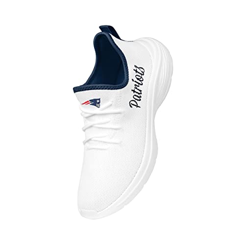 Image of FOCO NFL Womens NFL Team Logo White Athletic Shoes Sneakers
