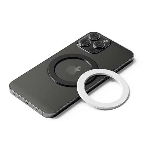 Bague d'adaptation magnétique noire autocollante pour tous accessoires Magsafe