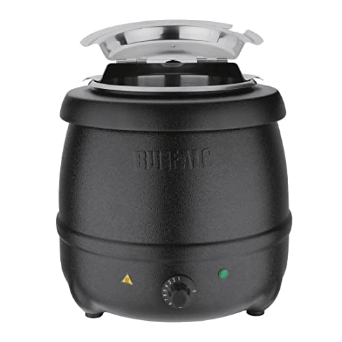 Buffalo Black Soup Kettle 10Ltr/360X345mm Stainless Steel Electric Jug