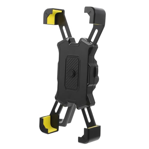 CVUTOVO Soporte Móvil para Bicicleta y Moto con Espejo Retrovisor Montaje Antivibración Compatible con Smartphones para Navegación y Escuchar