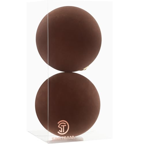 Sea Team Weihnachtsbaumkugel-Set, groß, beflockt, Samt, dekorative...