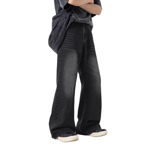 Baggy Jeans Men Vintage Flare Y2k Jeans Men Loose Fit Wide Leg Streetwear for Hip Pop3