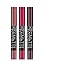 Gracefulvara 3Pcs/Set Waterproof Long Lasting Matte Lip Gloss Lipstick Cosmetic,Kit 4