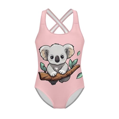Image of JEOCODY Swimsuit for Girls One Piece Bathing Suit for Teens Crossback Hawaiian Beach Swimwear