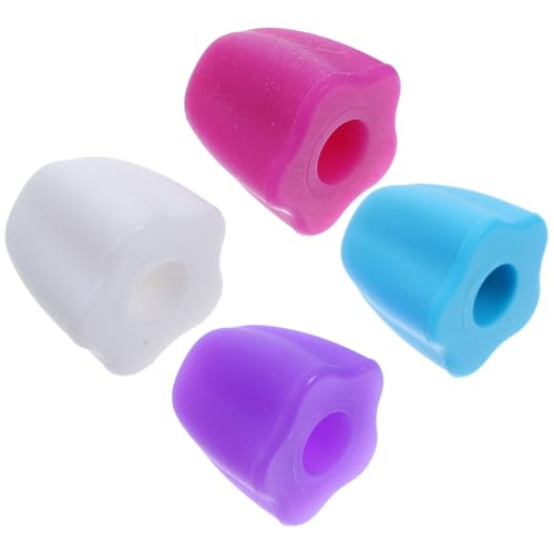 CONGARTENO 4個 歯磨き粉チューブ用シリコンキャップ 自動閉鎖設計で衛生的 使いやすい家用ディスペンサー 浴室や旅行になコンパクト絞り器