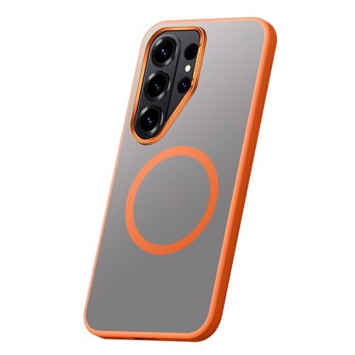 Étui magnétique Samsung Galaxy S26 Plus coque antichoc orange