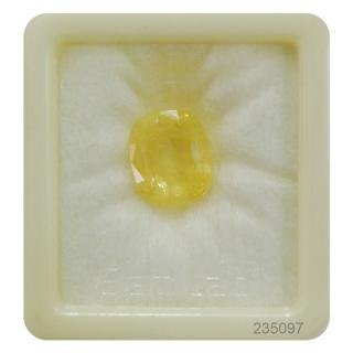 インド製プクラジストーン認定天然イエローサファイア宝石 3.25 Ratti-B07B7LLMVK
