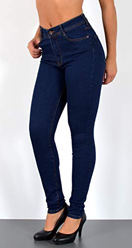 ESRA-Damen-Jeans-Skinny-Jeanshose-Damen-High-Waist-Hose-auch-grosse-Groessen-S800