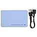 Produktbild ASHATA Externe Festplatte, USB C-Festplattengehäuse 2,5-Zoll-Gehäuse für Externe Mobile Festplatten ABS 5-Gbit/s-Übertragungs-HDD-Box USB3.0 SATA, für WINDOWS7/XP/Vista(Blau)