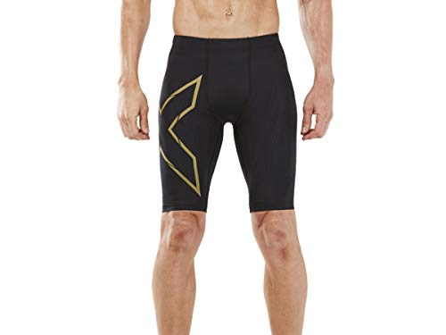 2XU MCS RUN COMPRESSION TIGHTS - G3 MA5331B ランニング コンプレッションタイツ ブラック/ゴールドRF XS