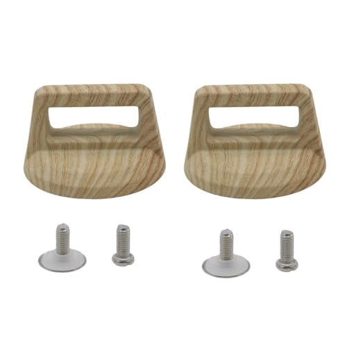 Joyangy 2-Pack Pot Lid Knob Replacement, Universal Handle, Light Woodgrain